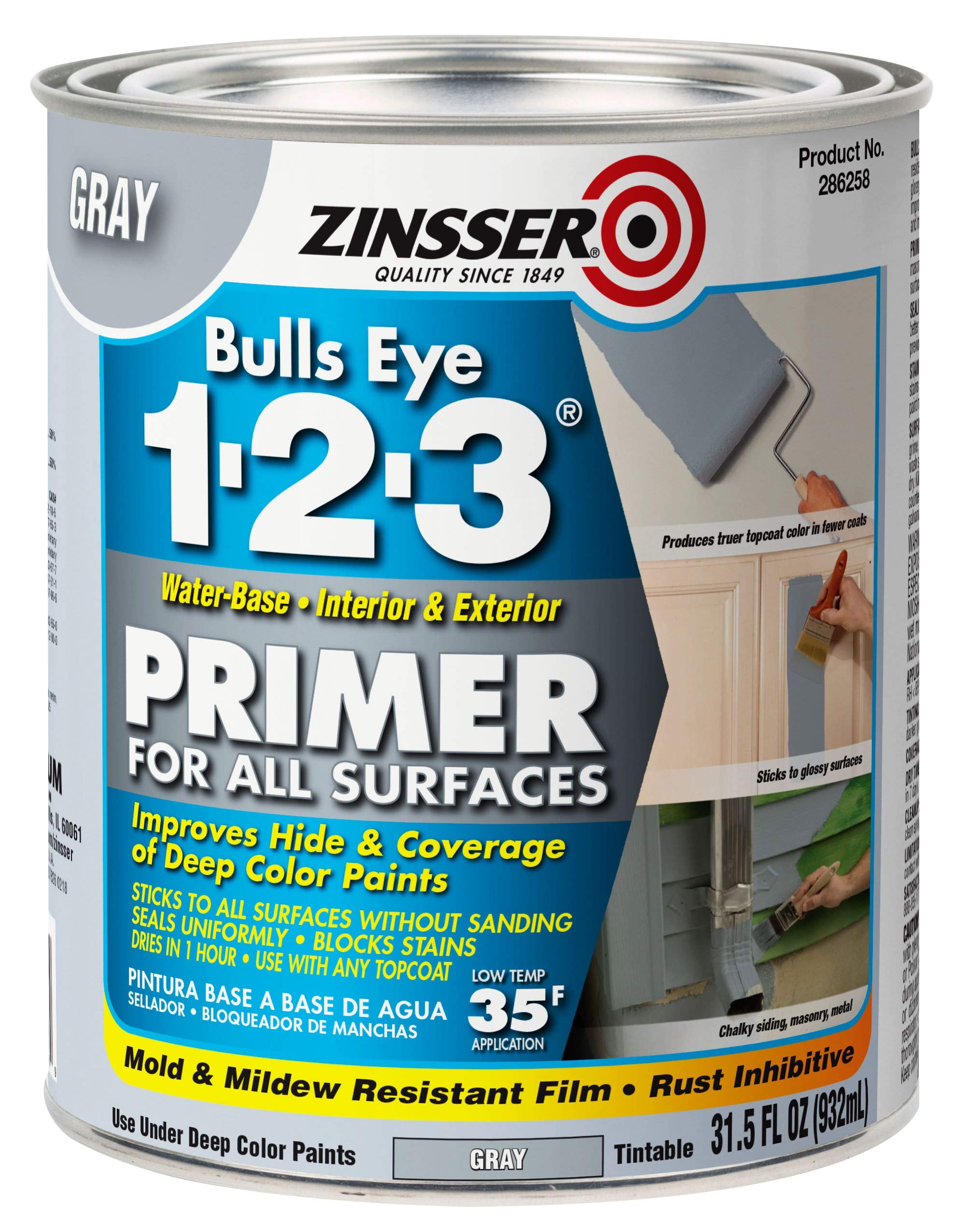 Zinsser Bulls Eye 1 2 3 Primer Directions