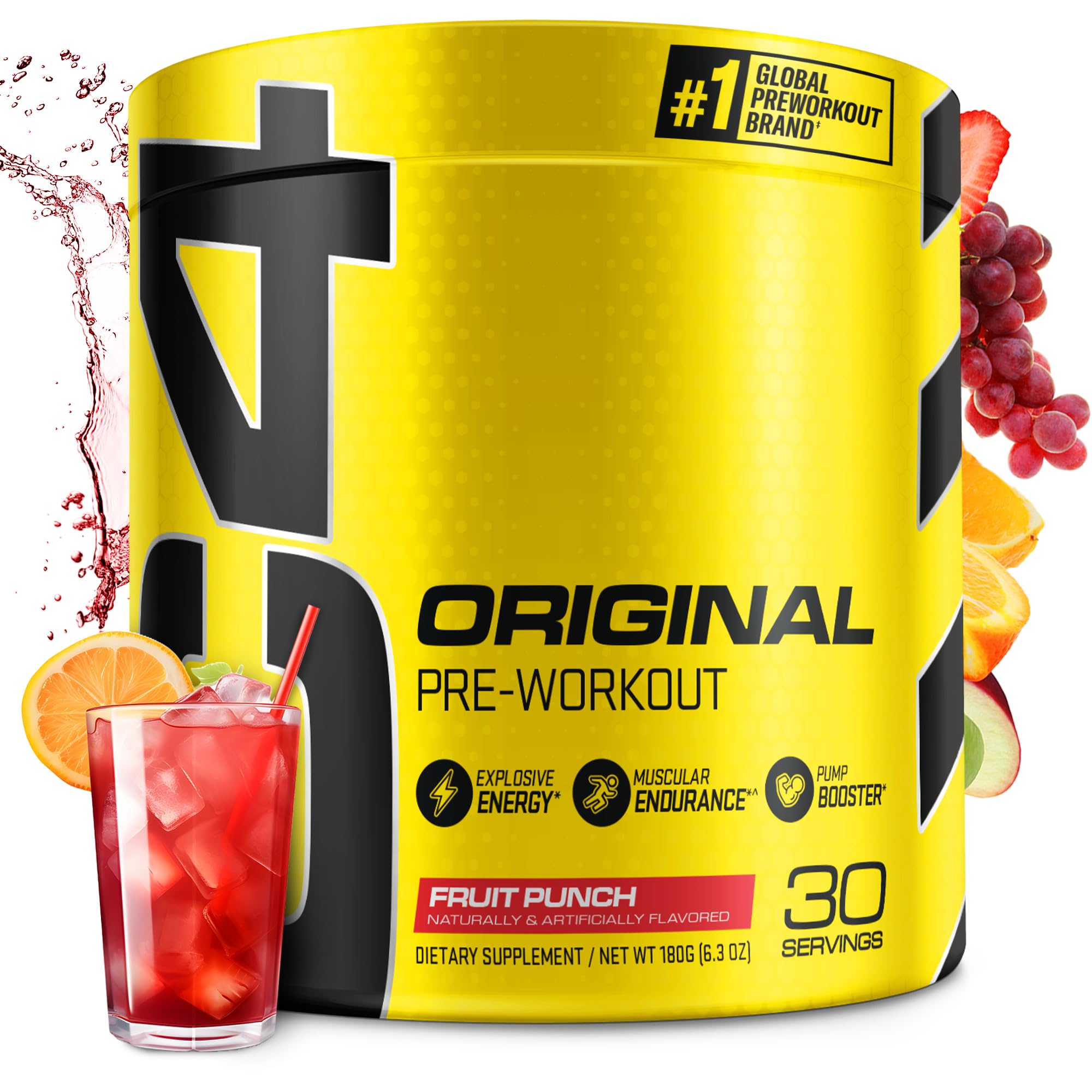 6.3-Oz (30 Servings) Cellucor C4 Sport Pre Workout Powder (Fruit Punch) $13.99 w/ S&S + Free Shipping w/ Prime or on $35+