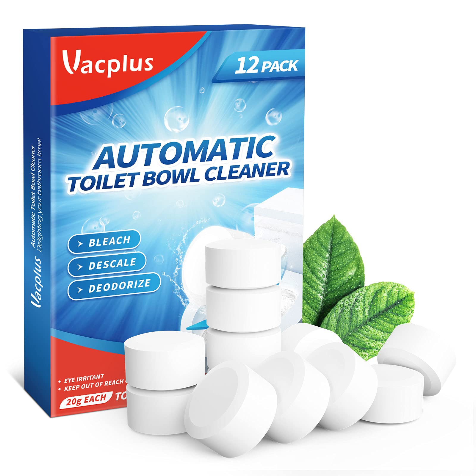 12-Count Vacplus Toilet Bowl Cleaner Tablets $4.04 w/ S&S+ Free Shipping w/ Prime or on $35+