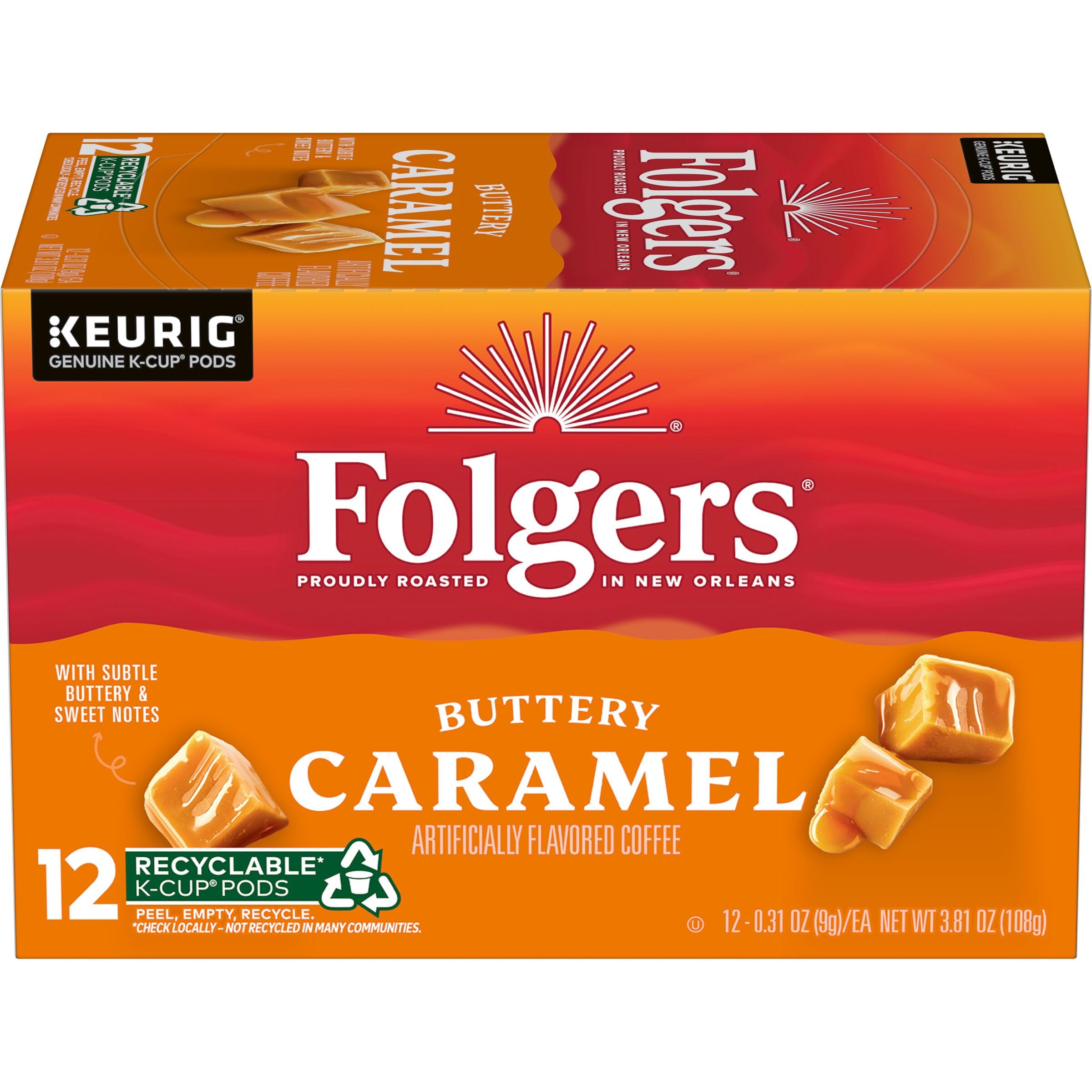72-Count Folgers Coffee Pods (Buttery Caramel Drizzle or Colombian) from $23.22 w/ S&S+ Free Shipping w/ Prime or on $35+