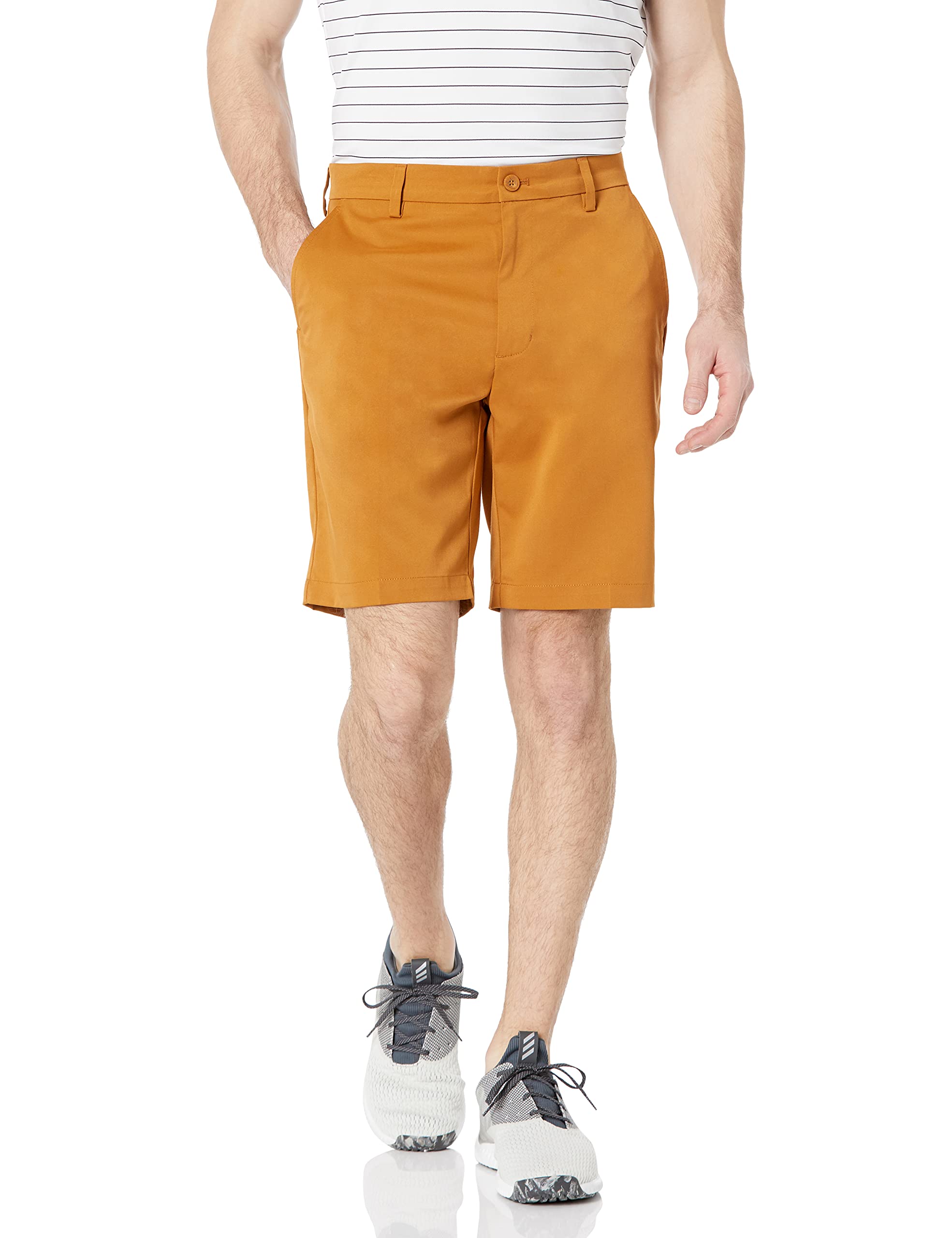 Amazon Essentials Men's Classic-Fit Stretch Golf Short (Apricot Orange or White) $8.30+ Free Shipping w/ Prime or on $35+