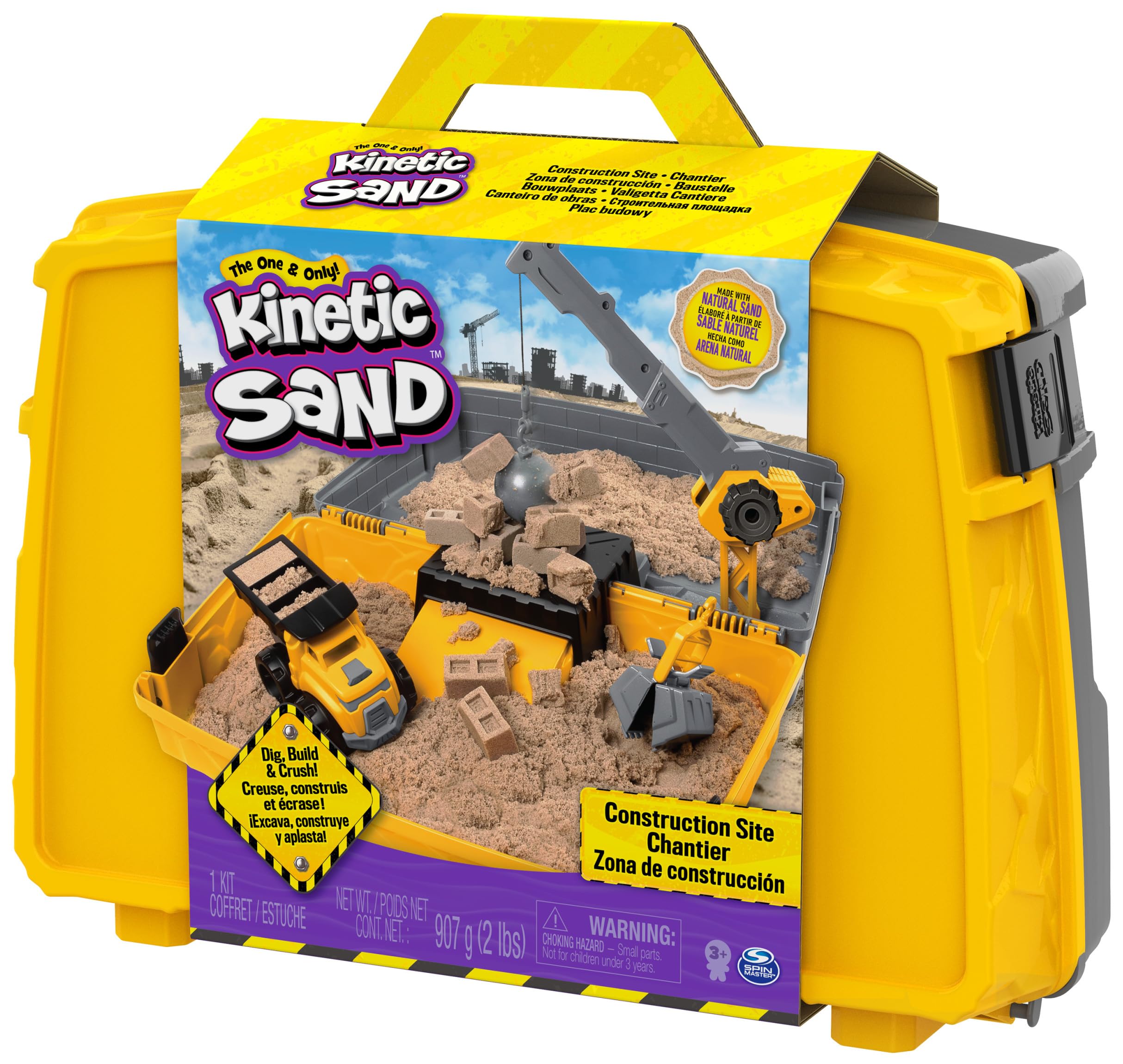 2-LB Kinetic Sand Construction Site Folding Sandbox with Toy Truck $14.95 + Free Shipping w/ Prime or on $35+