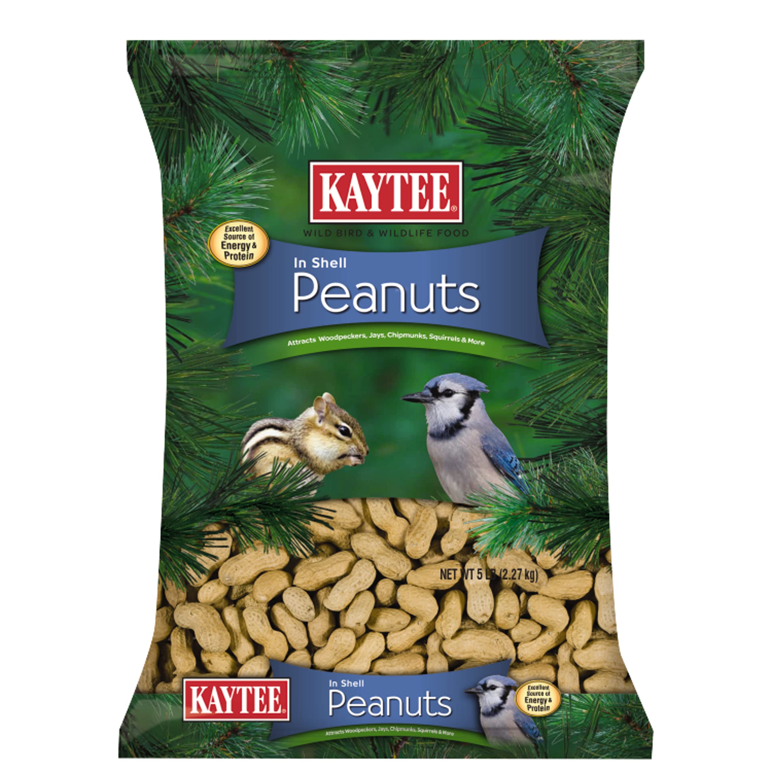 5-Lb Kaytee Peanuts in Shell for Squirrels, Woodpeckers, Nuthatches, Jays, Towhees, Cardinals, Indigo Buntings, and Other Wild Birds $8.79 + Free Shipping w/ Prime or on $35+