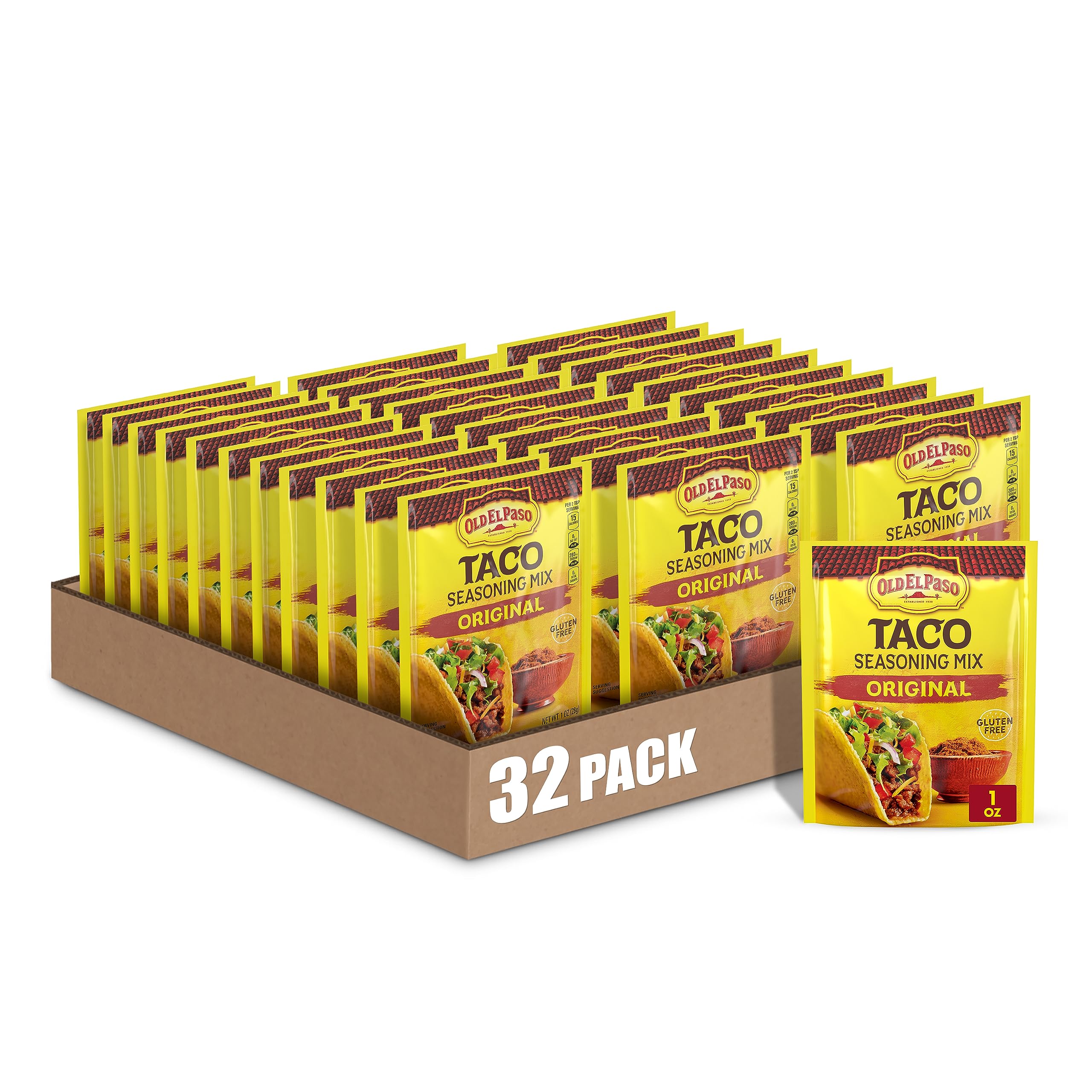 32-Count 1-Oz Old El Paso Taco Seasoning Mix (Original Flavor) $18.80 w/ S&S + Free Shipping w/ Prime or on $35+