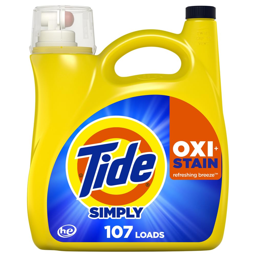 151-Oz Tide Simply Oxi Boost + Ultra Stain Release Laundry Detergent (Refreshing Breeze Scent) $13.24 + $9.50 Amazon Credit + Free Shipping w/ Prime or on $35+