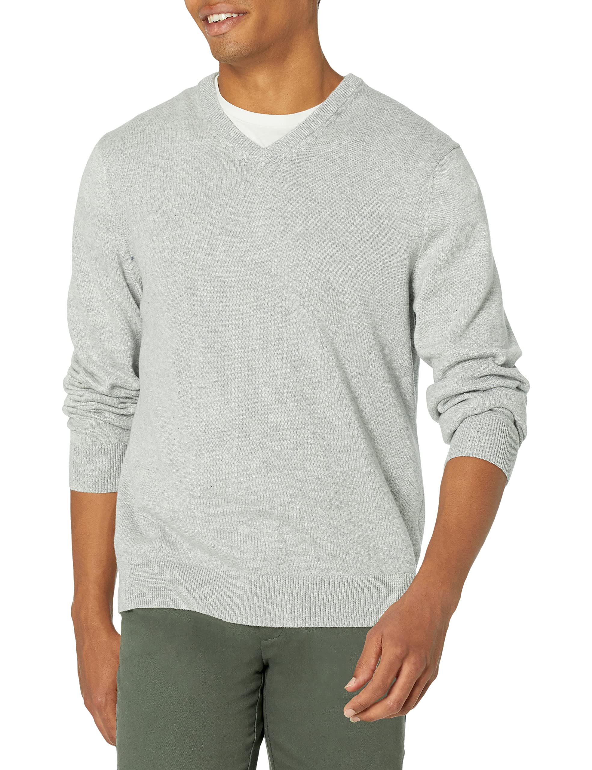 Amazon Essentials Men's V-Neck Sweater $8 + Free Shipping w/ Prime or on $35+