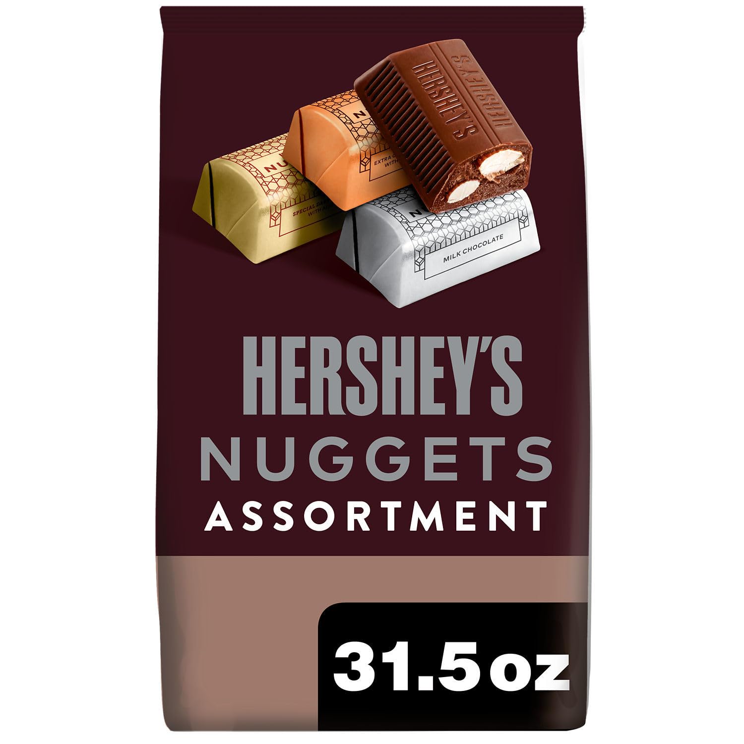 31.5-Oz Hershey's Nuggets Assorted Chocolates Party Pack $9.56 w/ S&S + Free Shipping w/ Prime or on $35+