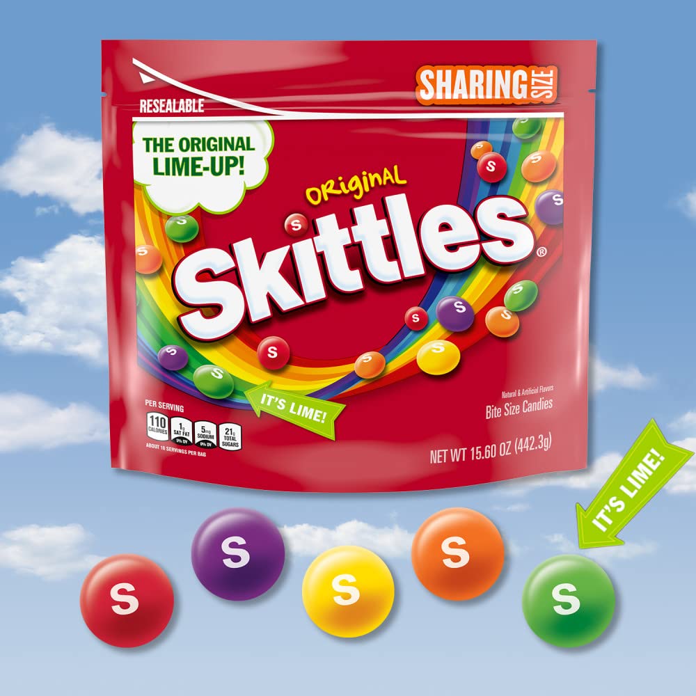 15.6-Oz Skittles Candy Sharing Size Bag (Original) $2.83 w/ S&S + Free Shipping w/ Prime or on orders over $35