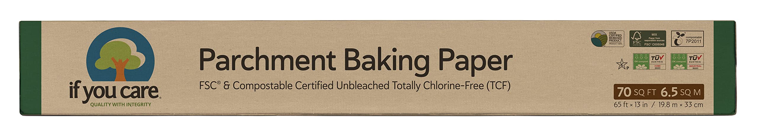 70-Sq-Ft If You Care Unbleached Parchment Baking Paper $4.39 + Free Shipping w/ Prime or on $35+