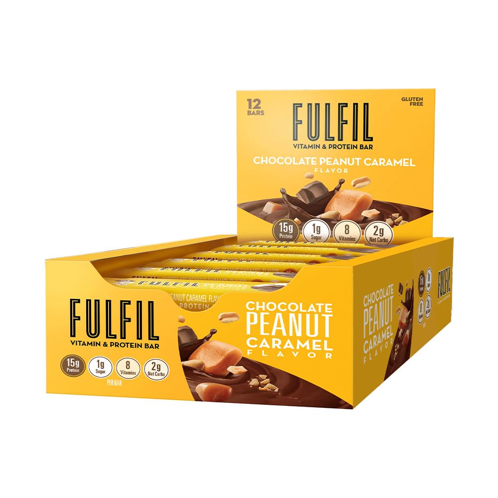 12-Count FULFIL Vitamin and Protein Bars (Chocolate Peanut and Caramel) $13.03 w/ S&S + Free Shipping w/ Prime or on $35+