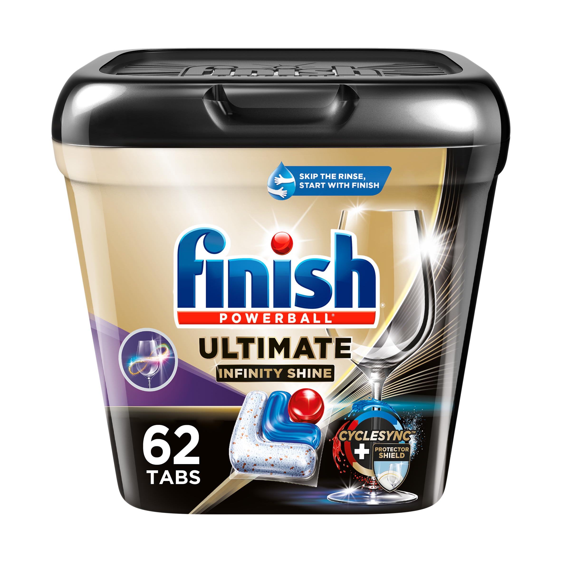 62-Count Finish Ultimate Plus Infinity Shine Dishwashing Tablets $15.35 w/ S&S + Free Shipping w/ Prime or on $35+