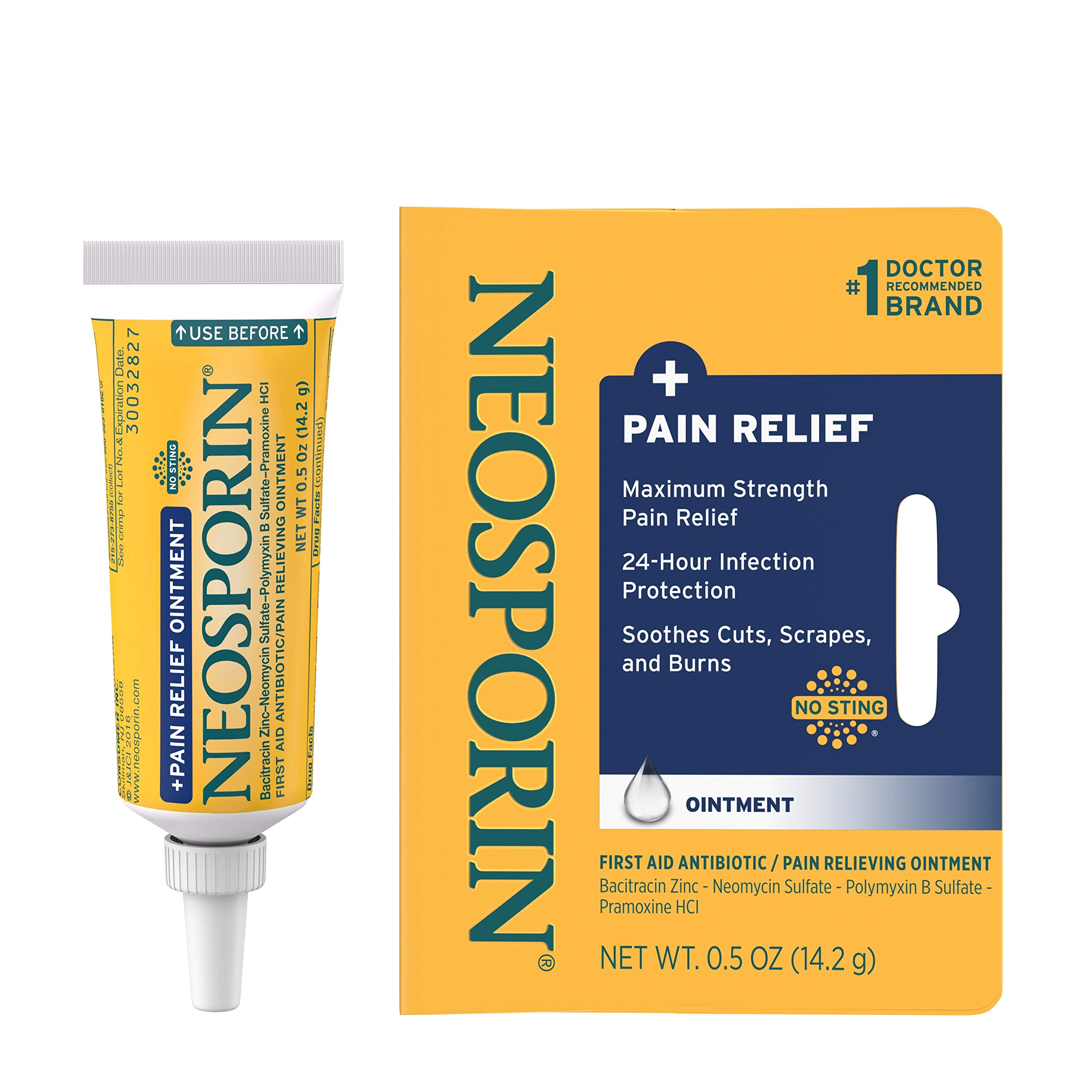 0.5-Oz Neosporin + Maximum-Strength Pain Relief Dual Action Antibiotic Ointment w/ Bacitracin Zinc $3.49 w/ S&S + Free Shipping w/ Prime or on $35+