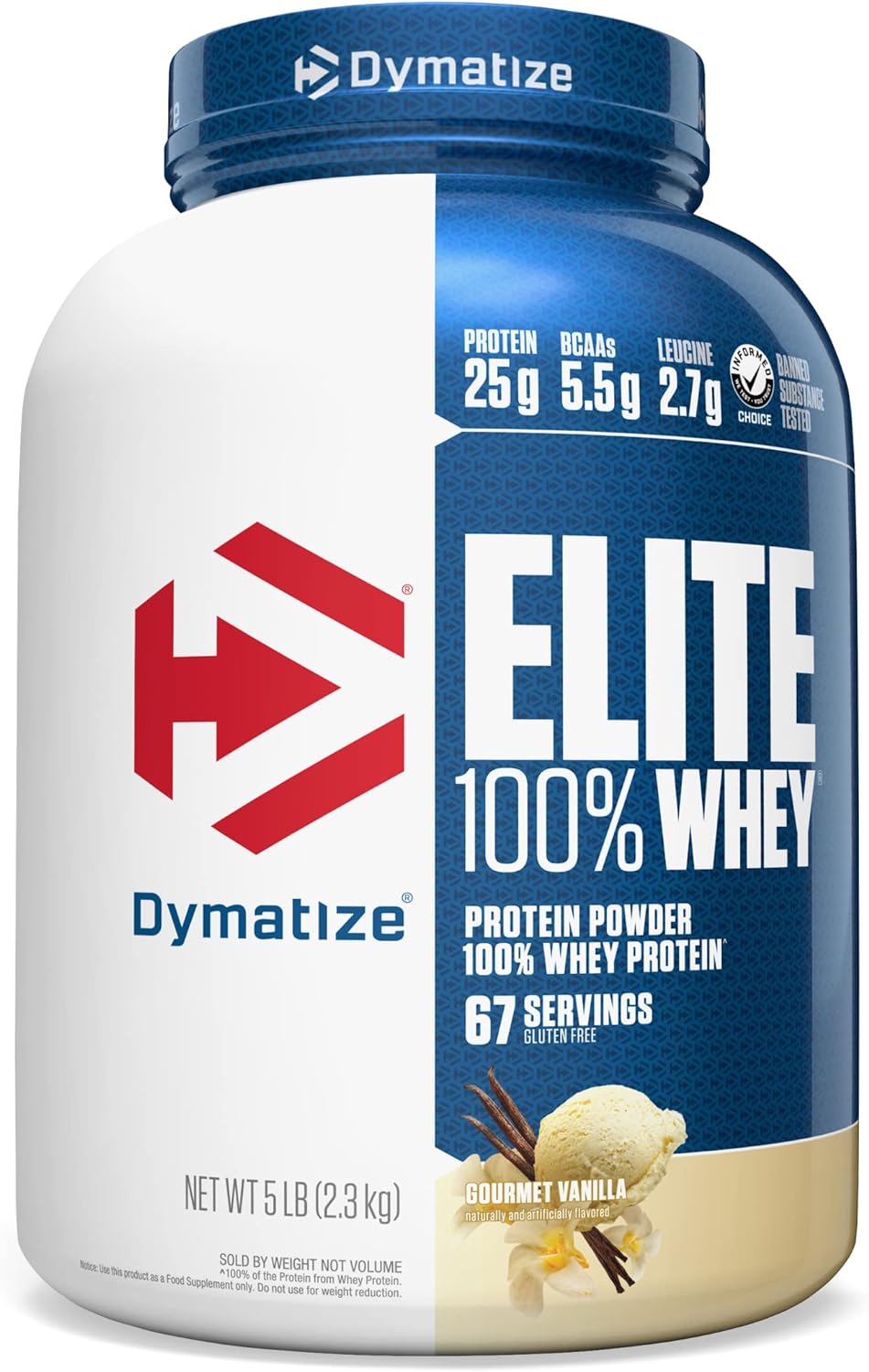 5-Lbs Dymatize Elite 100% Whey Protein Powder (Vanilla) $46.85 w/ S&S + Free Shipping