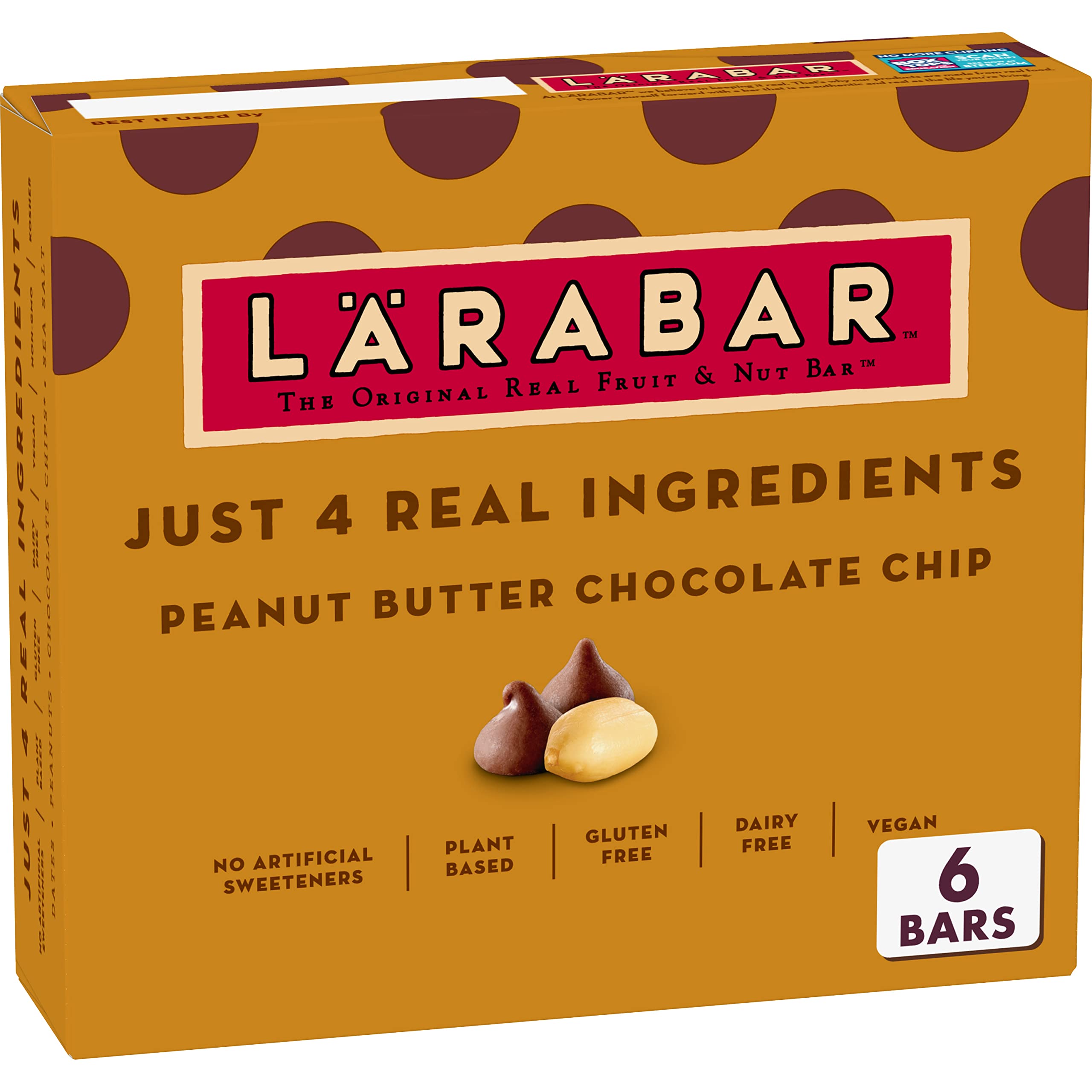 6-Count Larabar Gluten Free Bar (Peanut Butter Chocolate Chip) $3.45 w/ S&S + Free Shipping w/ Prime or on $35+