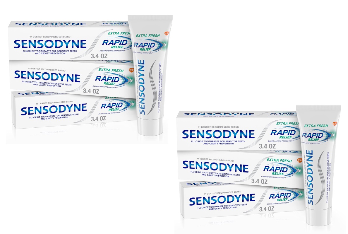 6-Count 3.4-oz Sensodyne Rapid Relief Sensitive Toothpaste (Extra Fresh) $26.37 w/ S&S + Free Shipping