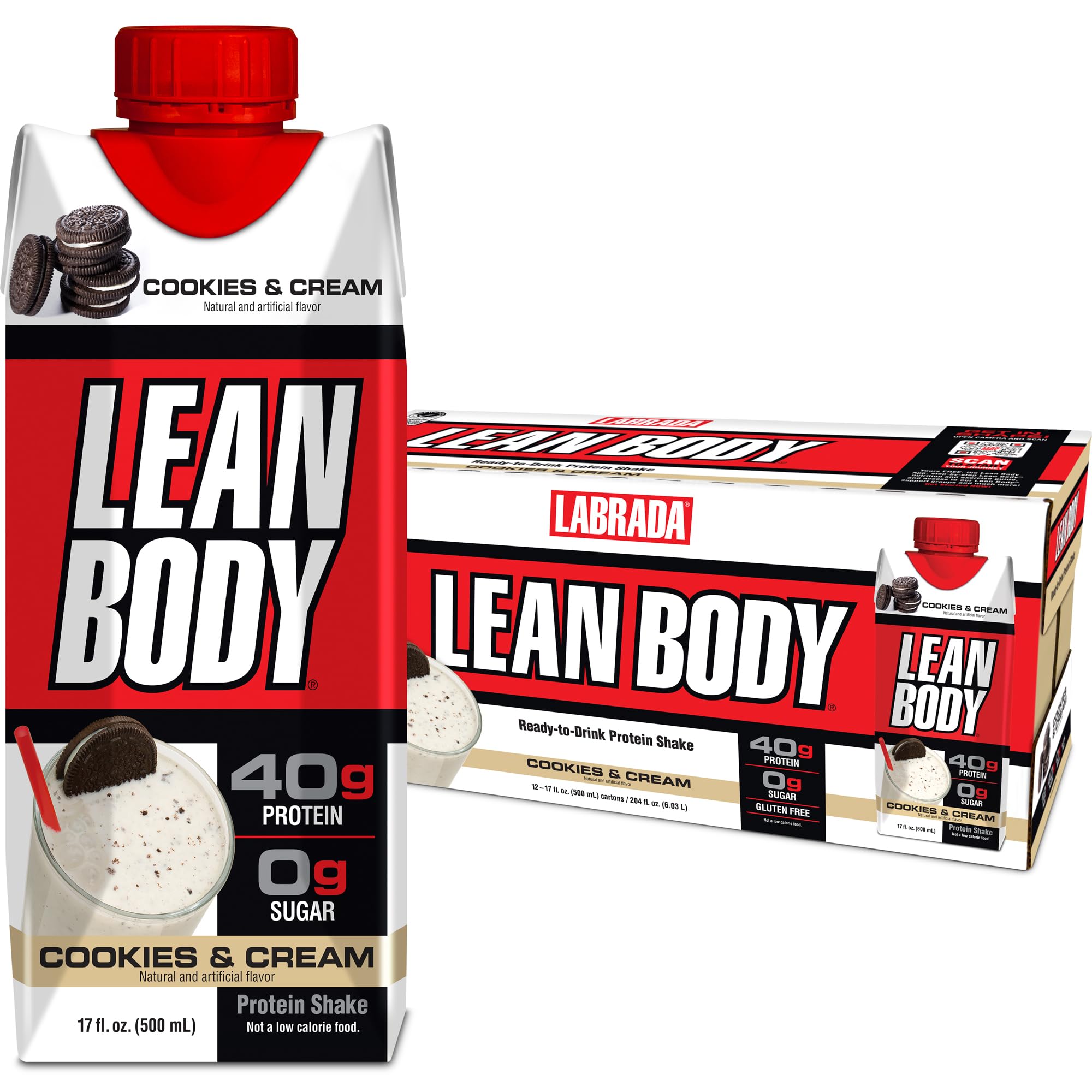 12-Pack 17-Oz Labrada Lean Body Ready-to-Drink Protein Shake w/ 40g Protein (Various Flavors) $29.90 w/ S&S + Free Shipping w/ Prime or on $35+