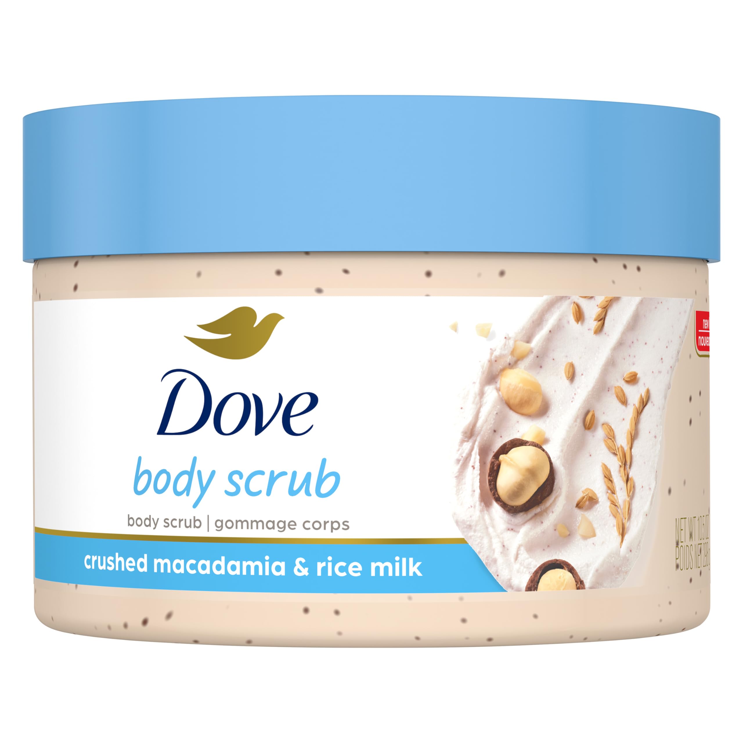 10.5-Oz Dove Exfoliating Body Polish Scrub (Macadamia & Rice Milk) $3.98 w/ S&S + Free Shipping w/ Prime or on $35+