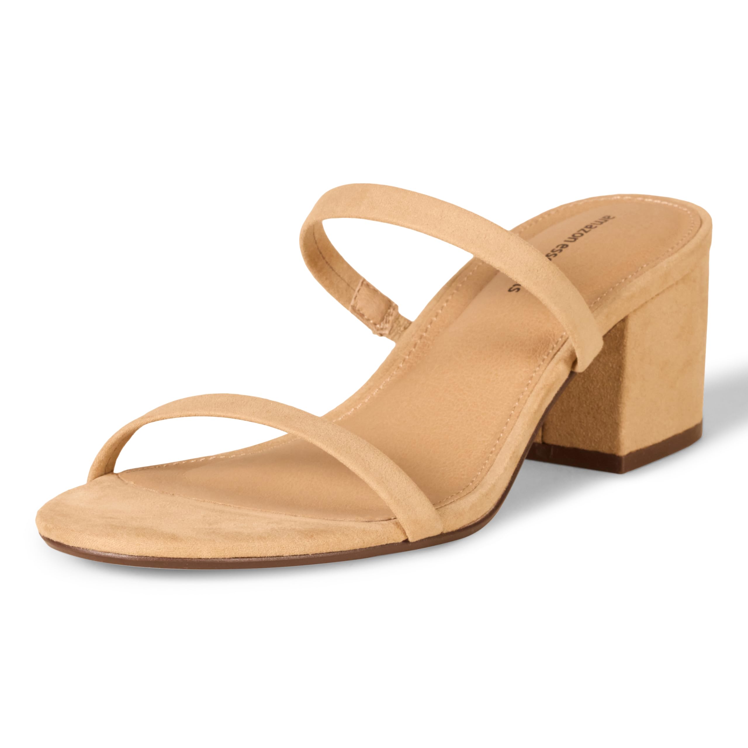 Amazon Essentials Women's Thin Two Strap Heeled Slide (Tan) $8.90 + Free Shipping w/ Prime or on $35+