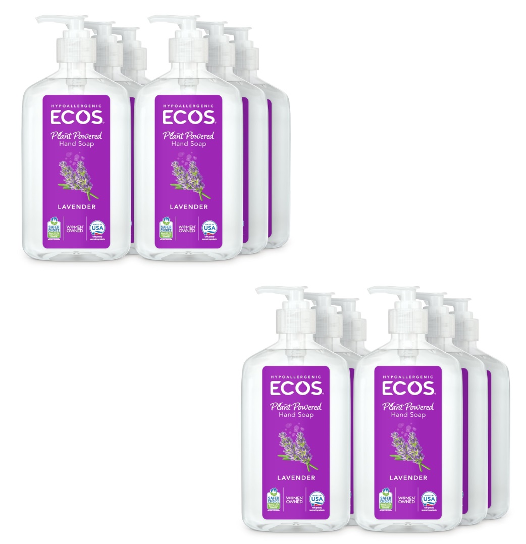 6-Pack 17-Oz ECOS Hypoallergenic Hand Soap for Sensitive Skin (Lavender) 2 for $48.02 + $15 Amazon Credit w/ S&S + Free shipping