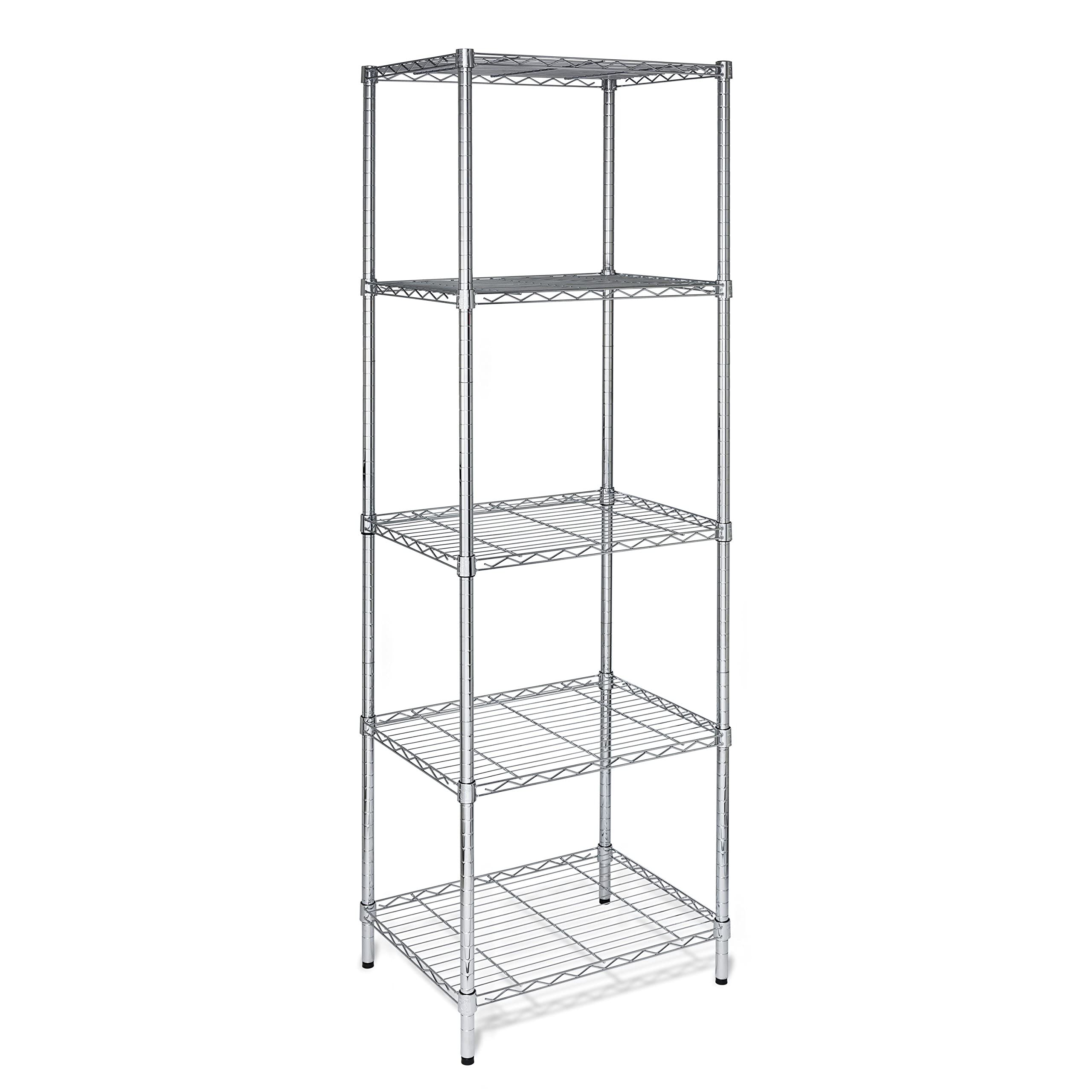 Prime Members: Honey-Can-Do 5-Tier Adjustable Shelving Unit (Various Sizes & Capacity & Finish) from $46.99 + Free Shipping