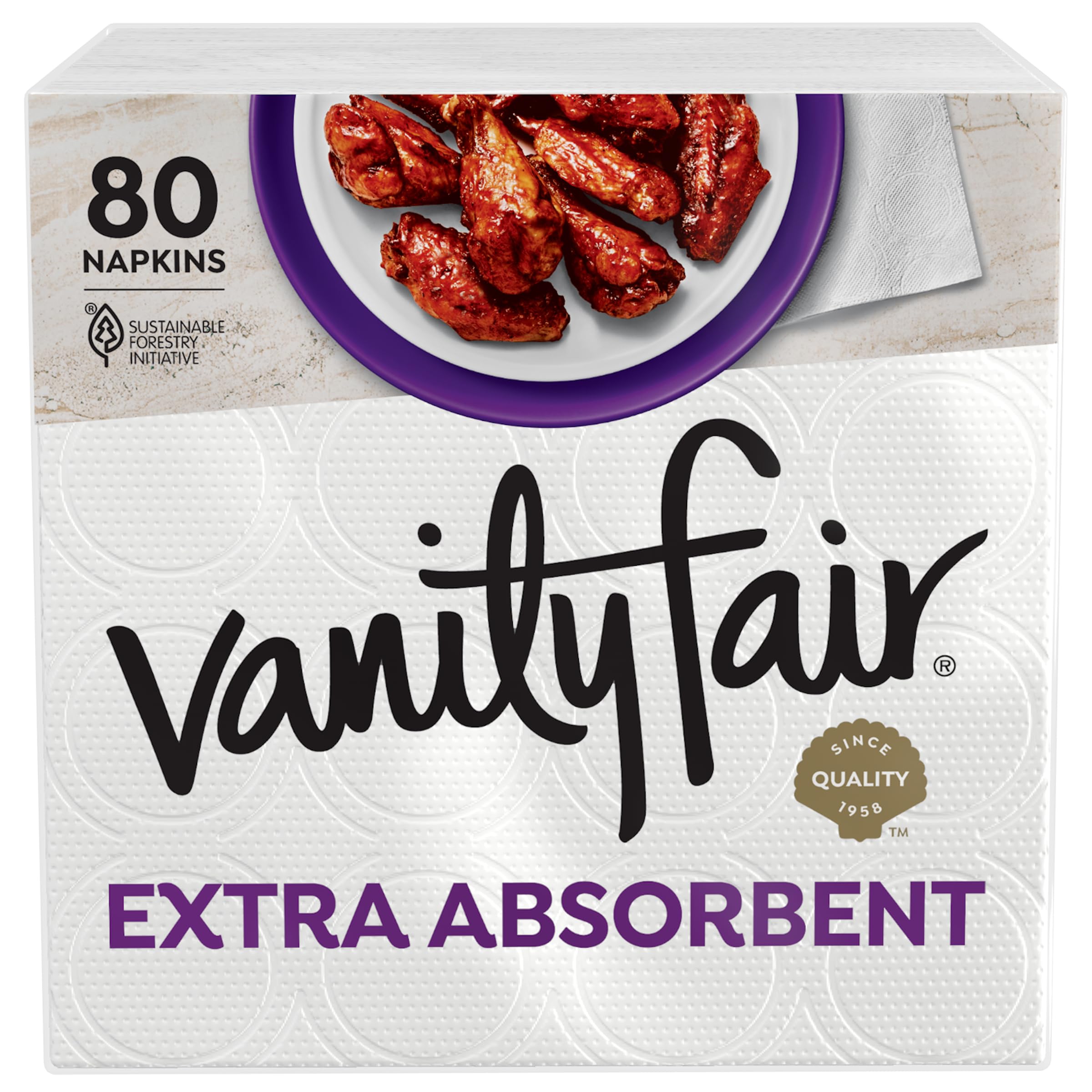 80-Count Vanity Fair Extra Absorbent Premium Paper Napkins $9.20 ($1.84 each) w/ S&S + Free Shipping w/ Prime or on $35+