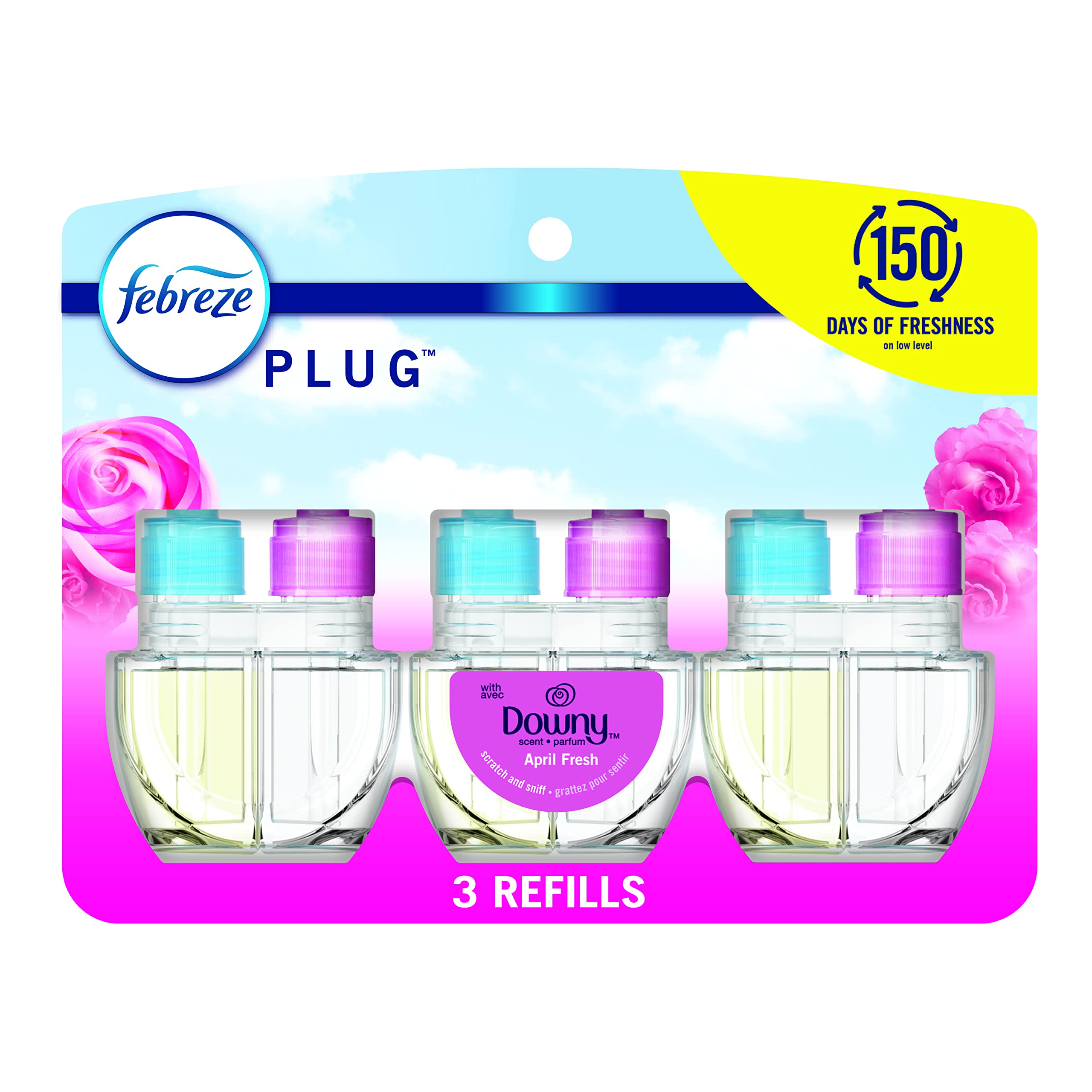 3-Count Febreze Odor-Fighting Fade Defy Plug in Air Freshener Refills (Various)  $8.41 + Free Shipping w/ Prime or on $35+