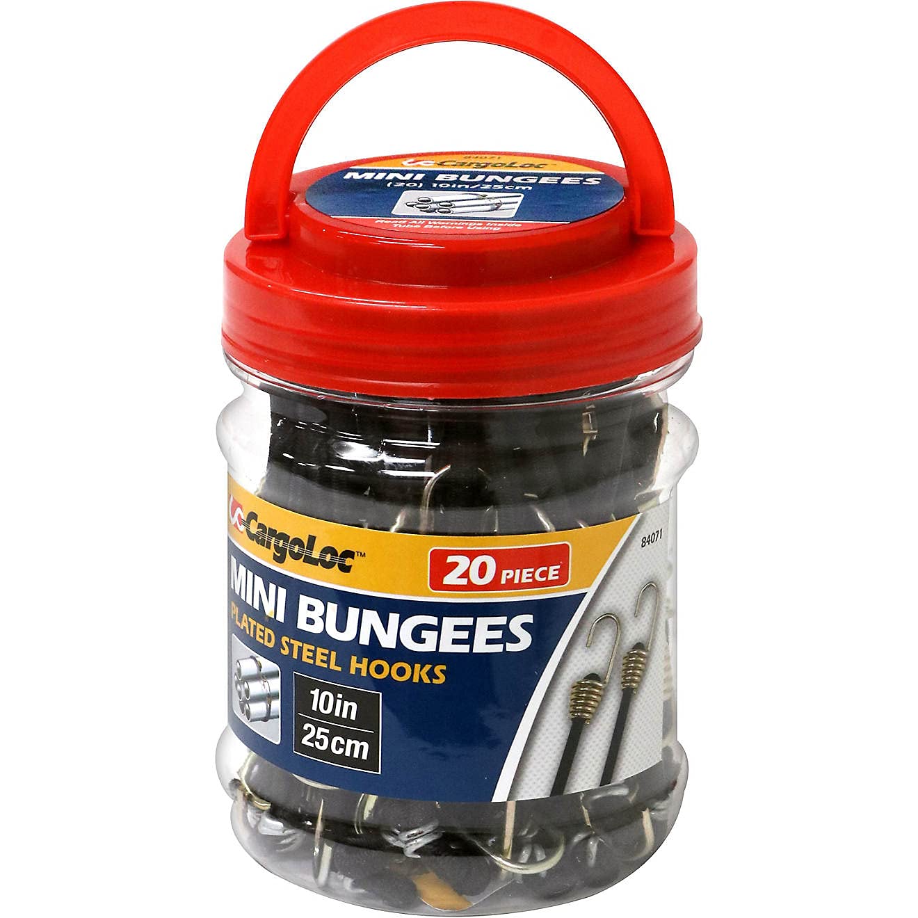 20 Piece 10" Cargoloc Mini Bungees Cords 5.99 + Free Shipping w/ Prime