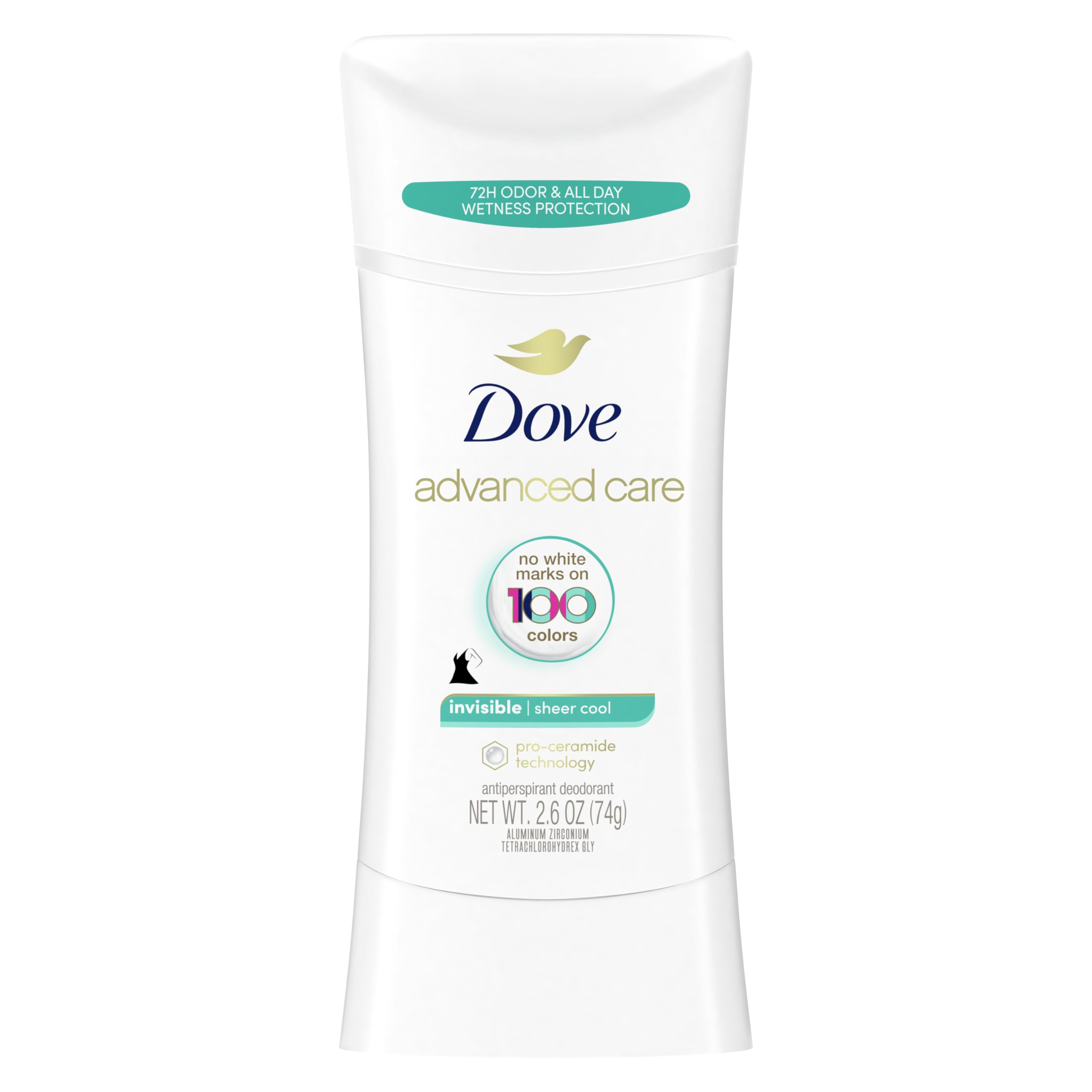 2.6Oz Dove Women's Advanced Care Antiperspirant Deodorant Stick (Rose