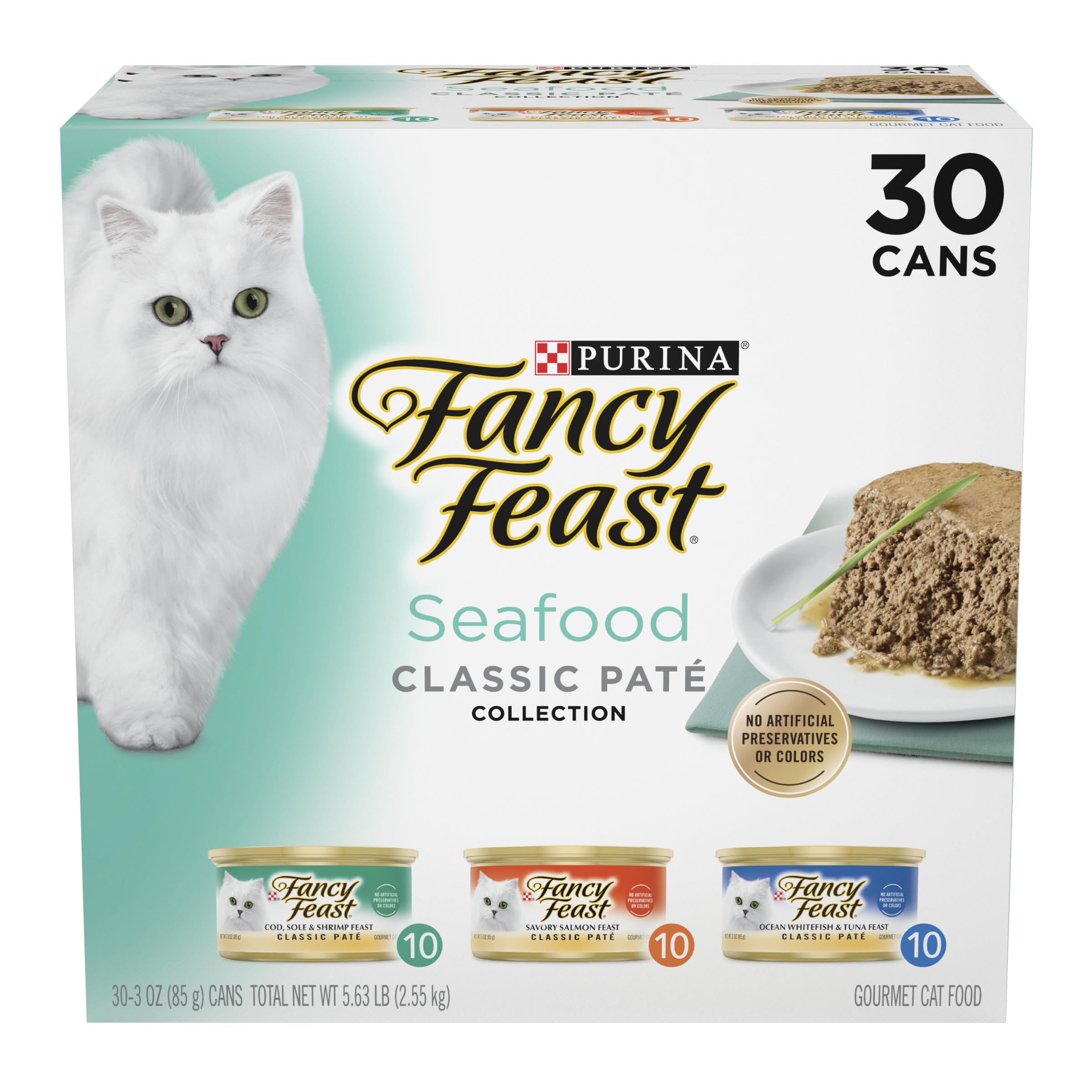 30-Count 3-Oz Purina Fancy Feast Wet Cat Food (Variety Pack) $16.50 w/ Subscribe & Save