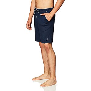 Nautica Men s Soft Knit Elastic Waistband Sleep Lounge Short Navy