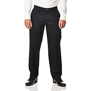 Lee men's total freedom stretch relaxed fit flat front pant discount