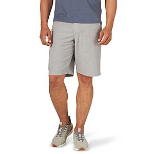 Lee Men s Extreme Comfort Motion Flat Front Short Gray Chambray