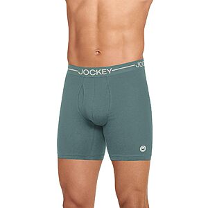 3-Pack Jockey Men's Underwear Organic Cotton Stretch 6.5 Boxer Brief  (Winter Blue/Aged Spruce/Deep Plum) $13.99 + Free Shipping