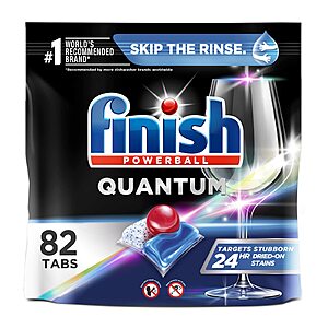 82-Count Finish Quantum Dishwasher Detergent Tablets $  13.93 w/ S&S + Free Shipping w/ Prime or on $  35+