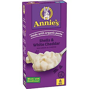 24-Count 6-Oz Annie's White Cheddar Shells Macaroni and Cheese w/ Organic Pasta + 8.8-Oz Betty Crocker Au Gratin Potatoes $  20.38 w/ S&S + Free Shipping