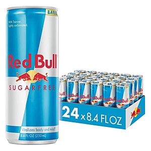 24-Count 8.4-Oz Red Bull Sugar-free Energy Drink $  27.13 w/ S&S + Free Shipping