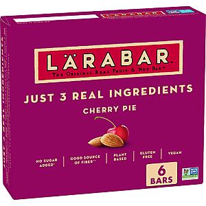 6-Count Larabar Gluten Free Vegan Bars (Various) from