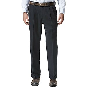 Dockers Men's Relaxed Fit Comfort Khaki Pants-Pleated (Various Colors) $22.49