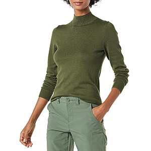 Amazon Essentials Women's Lightweight Mockneck Sweater (XS)