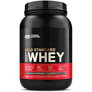 2-Lb Optimum Nutrition Gold Standard 100% Whey Protein Powder (Double Rich Chocolate) $  24.82 w/ S&S + Free Shipping w/ Prime or on $  35+