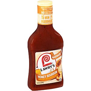 12-Oz Lawry's Honey Bourbon with Clove, Chipotle Pepper & Garlic Marinade 5 for $9.20 w/ Subscribe & Save