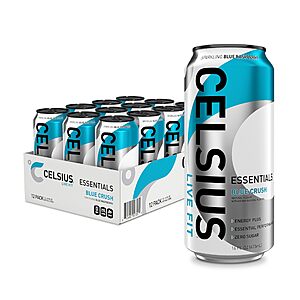 12-Count 16-Oz Celsius Essentials Sparkling Energy Drinks (Various) $  15.18 w/ S&S + Free Shipping w/ Prime or on $  35+