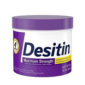 16-Oz Desitin Maximum Strength Baby Diaper Rash Cream $  11.98 w/ S&S + Free Shipping w/ Prime or on $  35+