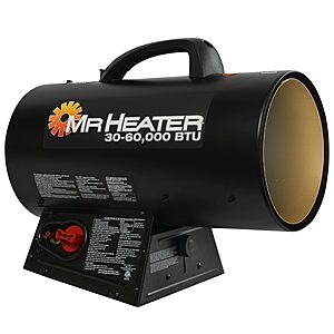 Mr. Heater 60000 BTU Portable Propane Forced Air Heater (Black) $100 + Free Shipping