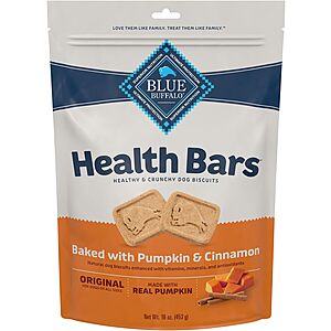 16-Oz Blue Buffalo Health Bars Crunchy Dog Treats Biscuits (Various) from $3.25 w/ Subscribe & Save
