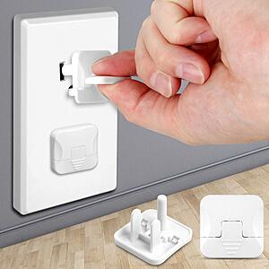 50-Count Kiskiz Child Proof 3-Prong Outlet Covers Protector Cap $4.97 + Free Shipping w/ Prime or on $35+