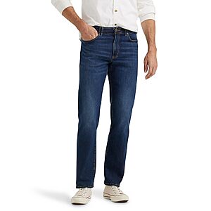 Lee Men's Extreme Motion Regular Straight Jean (Night Owl or Oleo) .40