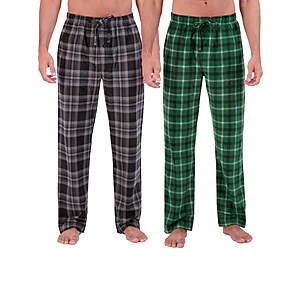 2-Pack Hanes Men's Cozy Microfleece Pajama Sleep Pants $10.06 + Free S&H w/ Walmart+ or on $35+