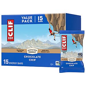 15-Pack 2.4-Oz Clif Energy Bars (Various Flavors) from .10 w/ Subscribe & Save