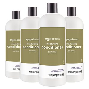 Prime Members: 4-Count 28-Oz Amazon Basics Moisture Rich Conditioner $16.03 w/ S&S + Free Shipping